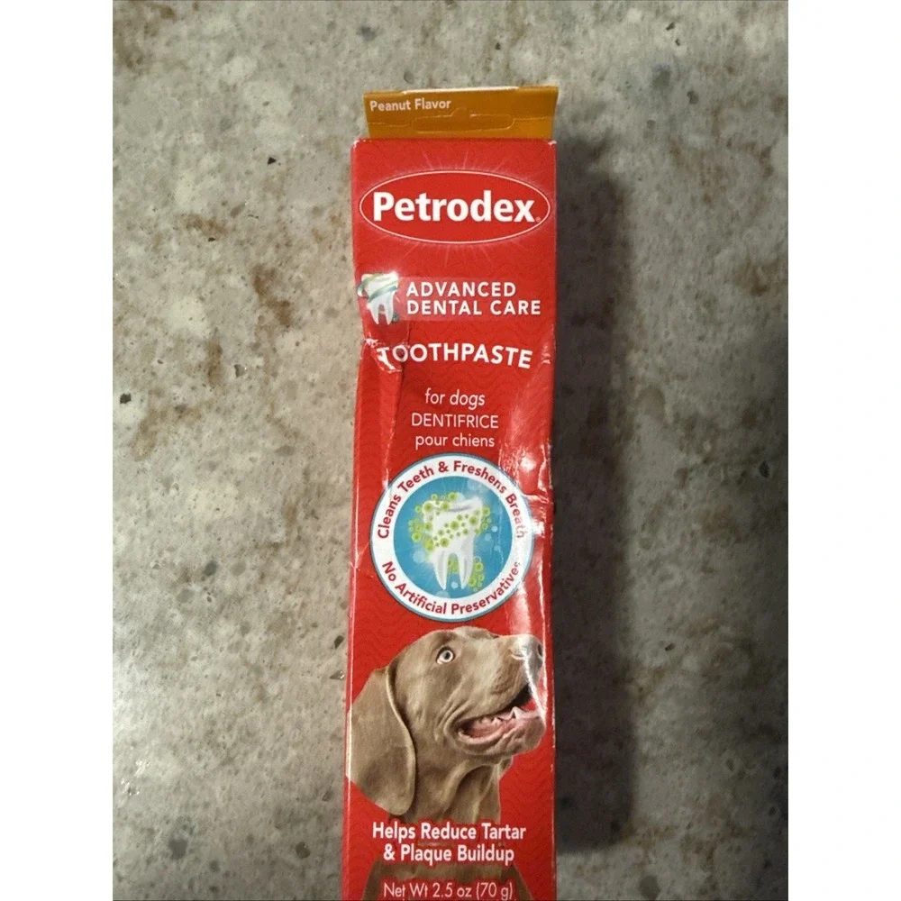 Petrodex Dog Natural Toothpaste Peanut Butter Flavor Tartar Control 2.5 oz
